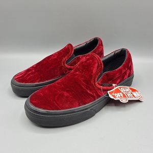 Red Velvet Vans Shoes 